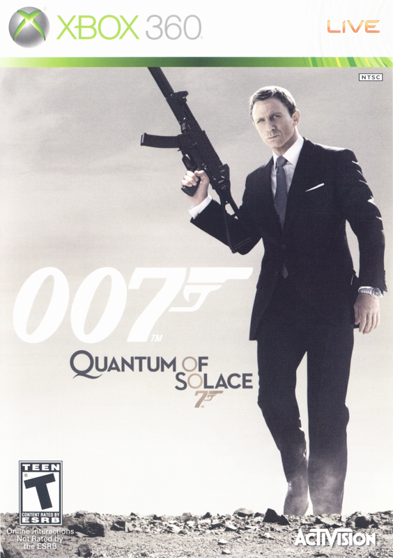 007 Quantum of Solace box art for Xbox 360